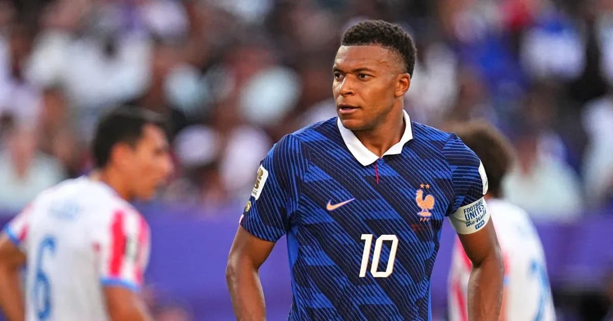 Kylian Mbappé en acción durante un partido