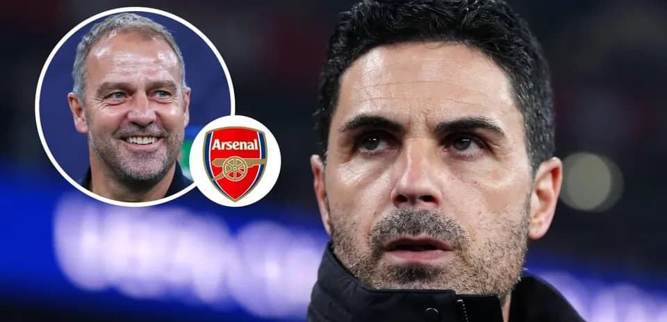 Entrenador de Arsenal durante un partido importante