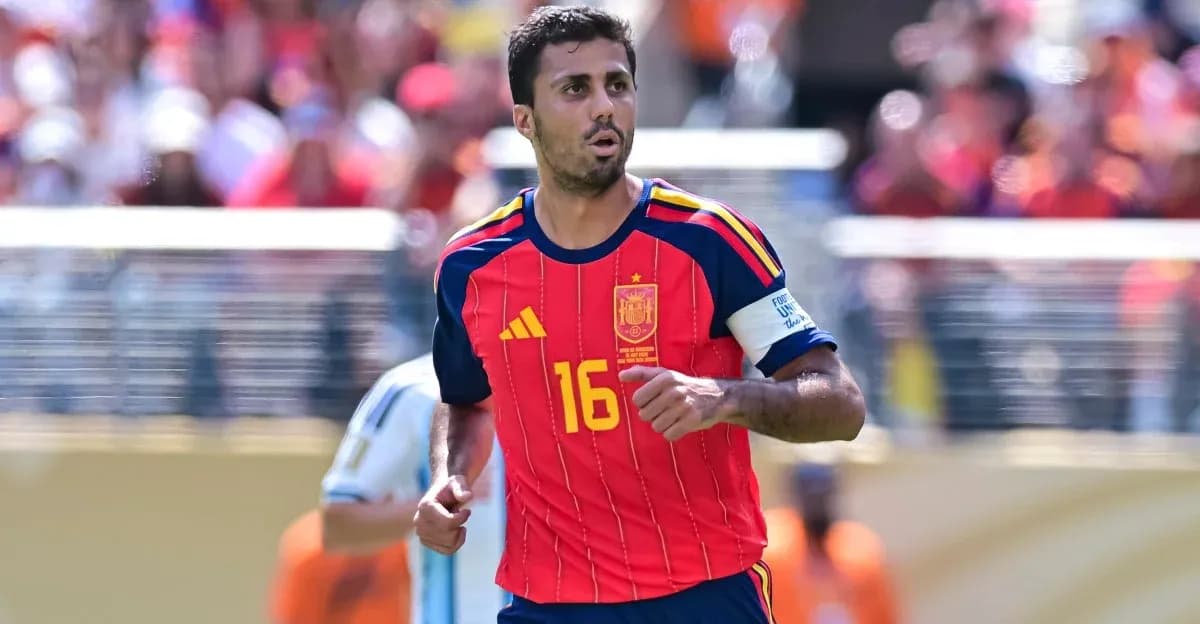 Jugador de España en acción durante un partido