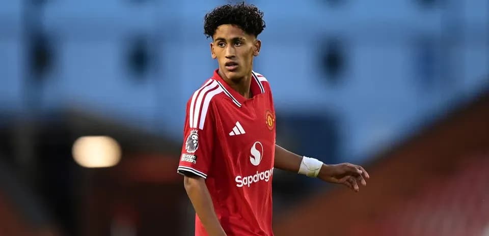 Jugador de Manchester United en el campo de juego