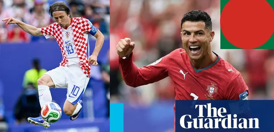 Luka Modric y Cristiano Ronaldo en acción durante partido