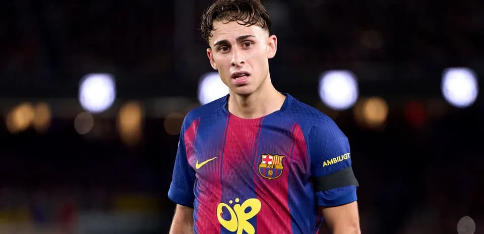 Jugador del FC Barcelona en el campo