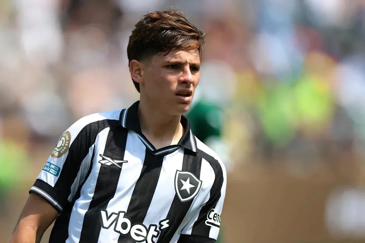 Jugador de Botafogo en el campo durante partido