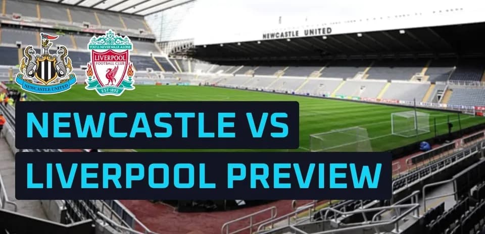 Estadio de Newcastle con logos de los equipos