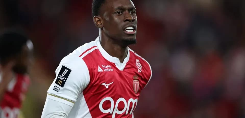 Jugador de AS Monaco en acción durante un partido