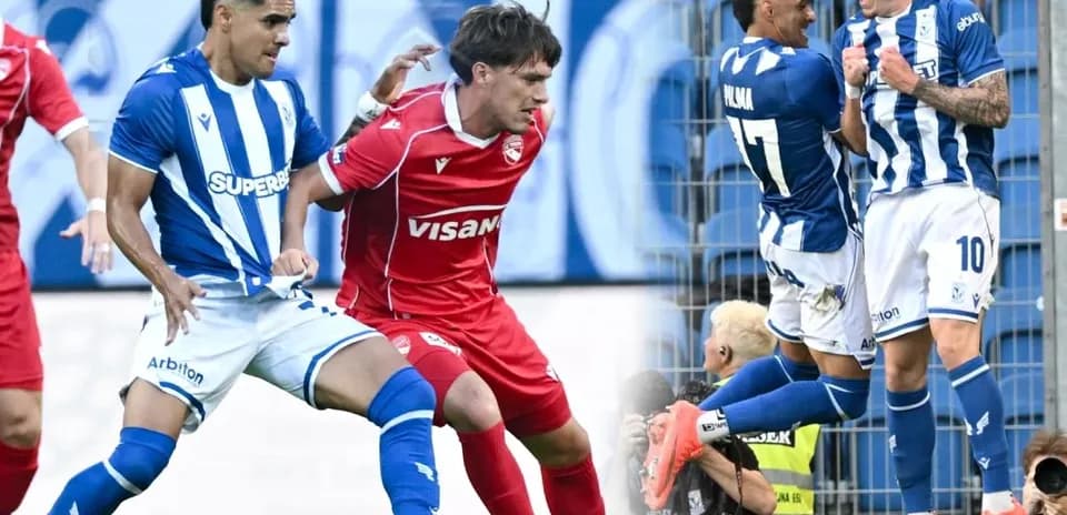 Jugadores de Lech Poznan celebrando un gol