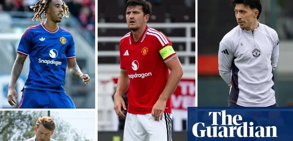 Jugadores de Manchester United en diferentes actividades
