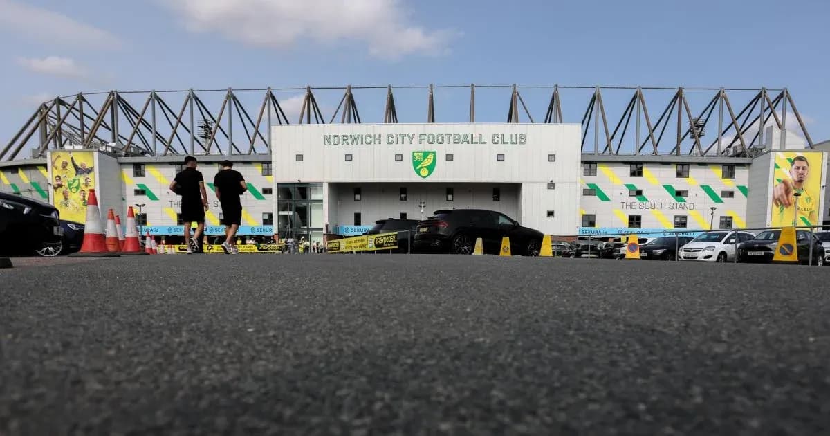 Exterior view of Norwich City Football Club stadium