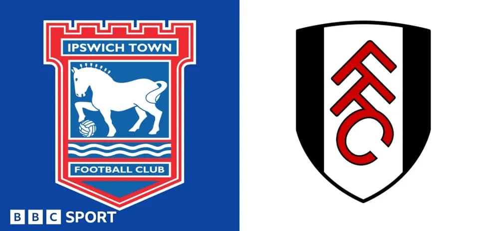 Logos de Ipswich Town y Fulham FC