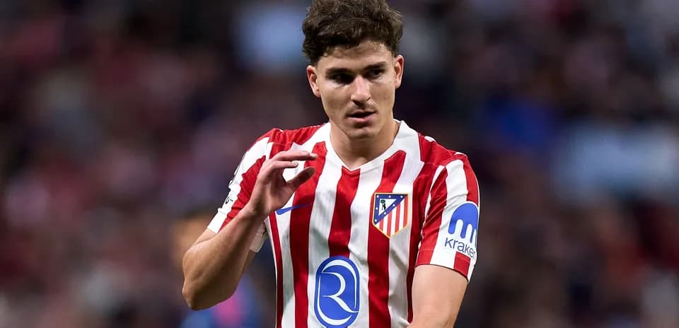 Jugador de Atlético de Madrid en el campo