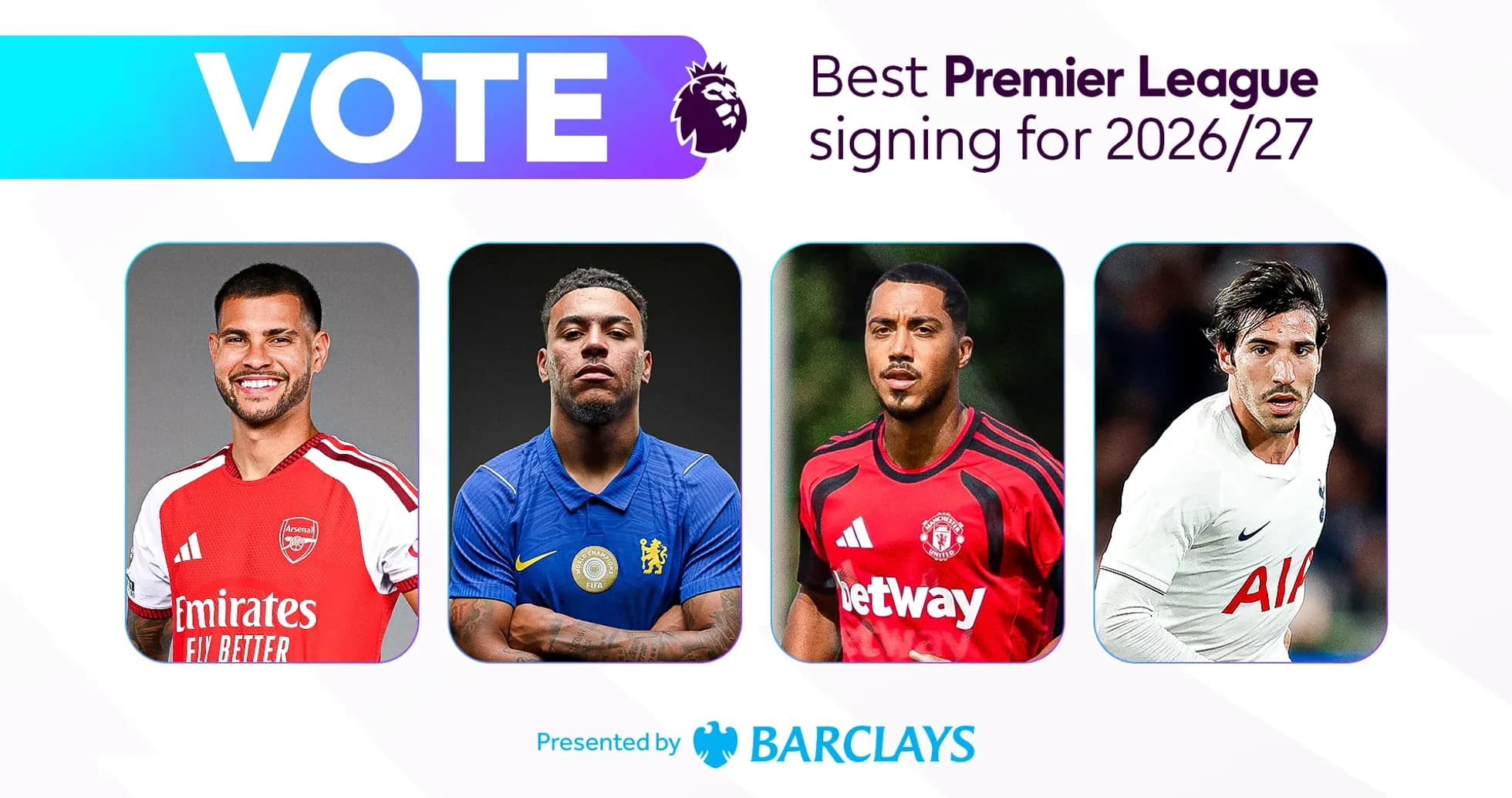 Jugadores nominados a mejor fichaje Premier League 2026/27