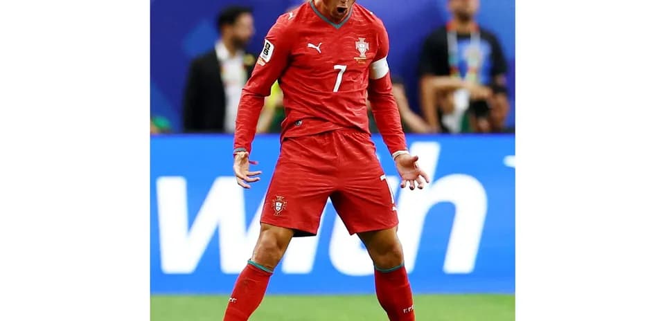 Cristiano Ronaldo celebrando un gol para Portugal