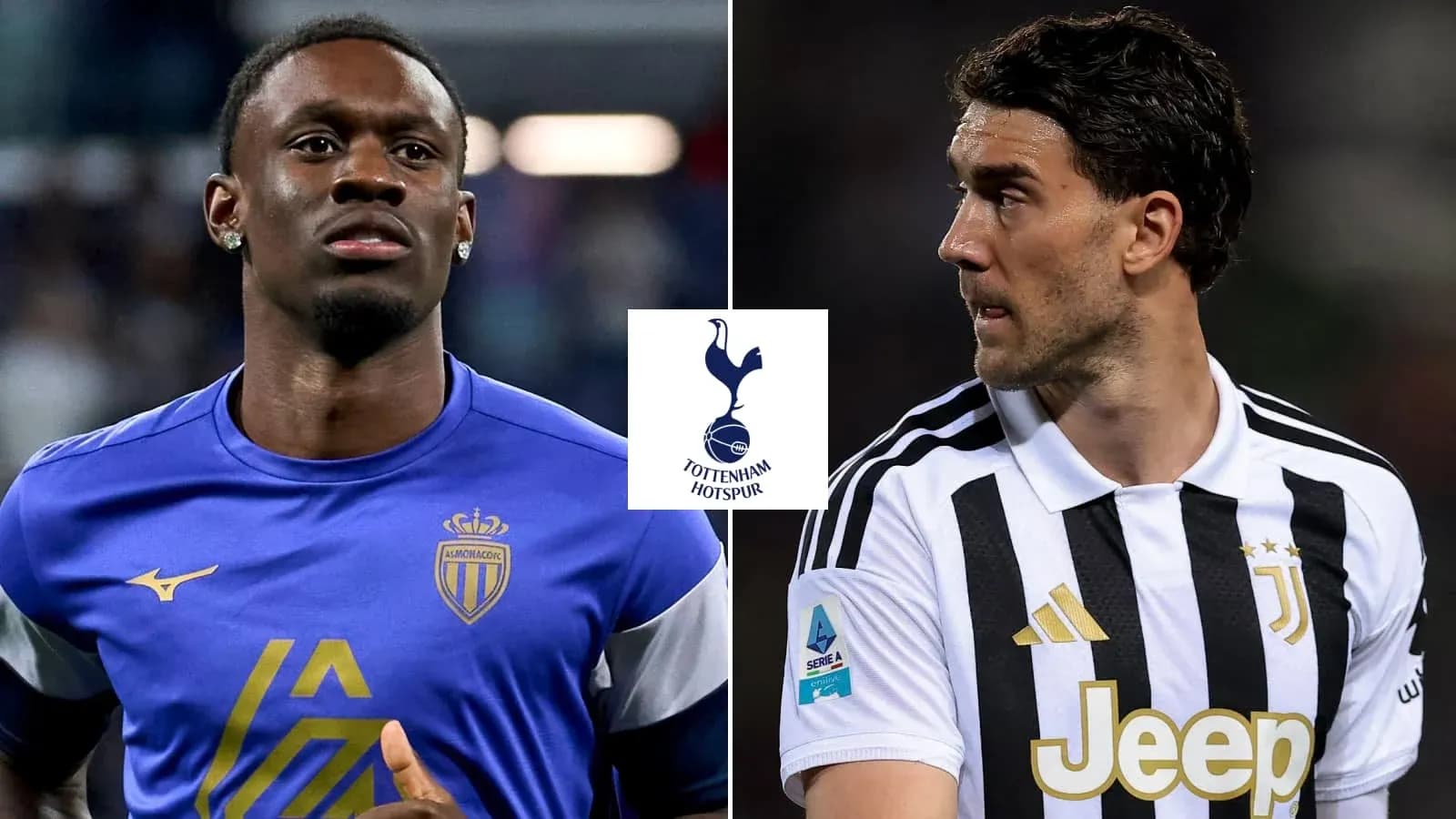Jugadores de AS Mónaco y Juventus antes del partido
