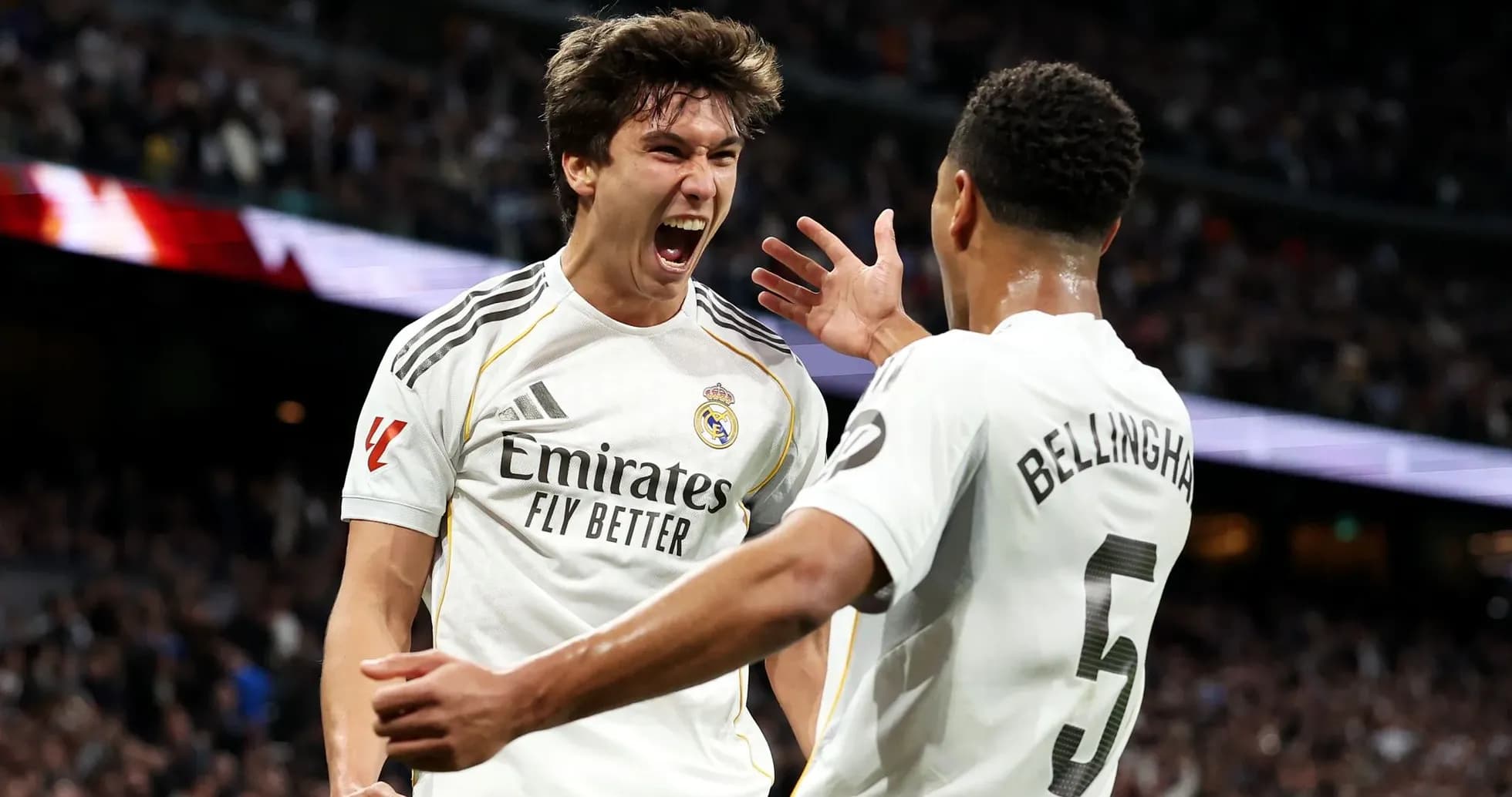 Celebración de jugadores de Real Madrid