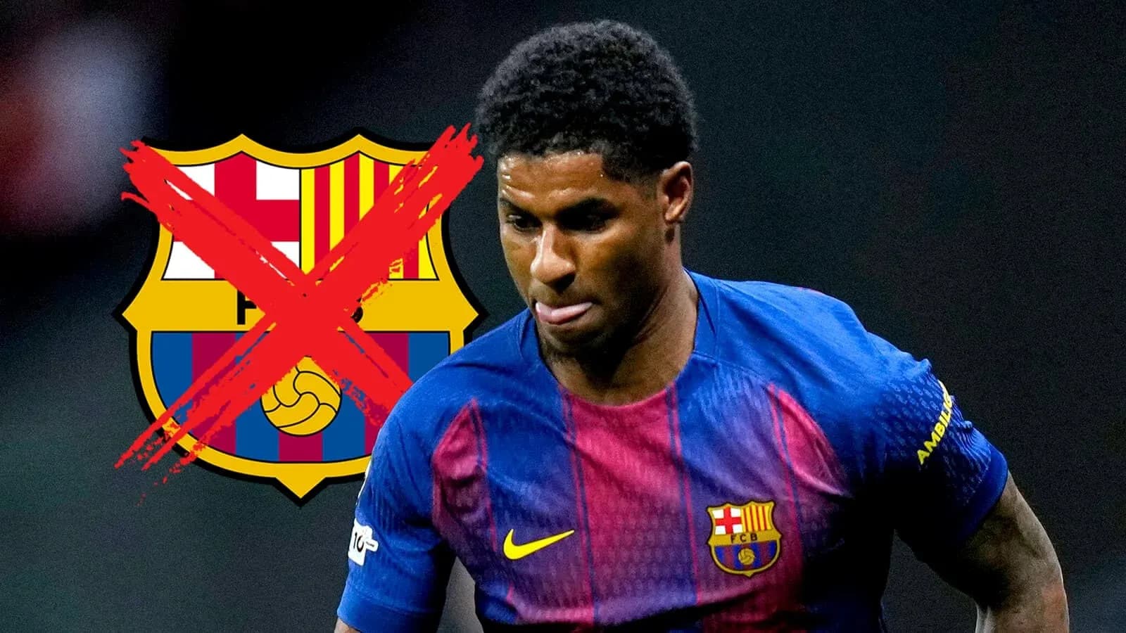 Jugador de fútbol con camiseta del Barcelona en acción
