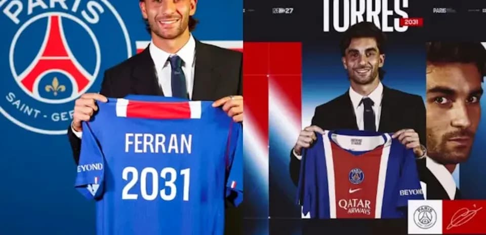 Ferran Torres presenta su camiseta en PSG