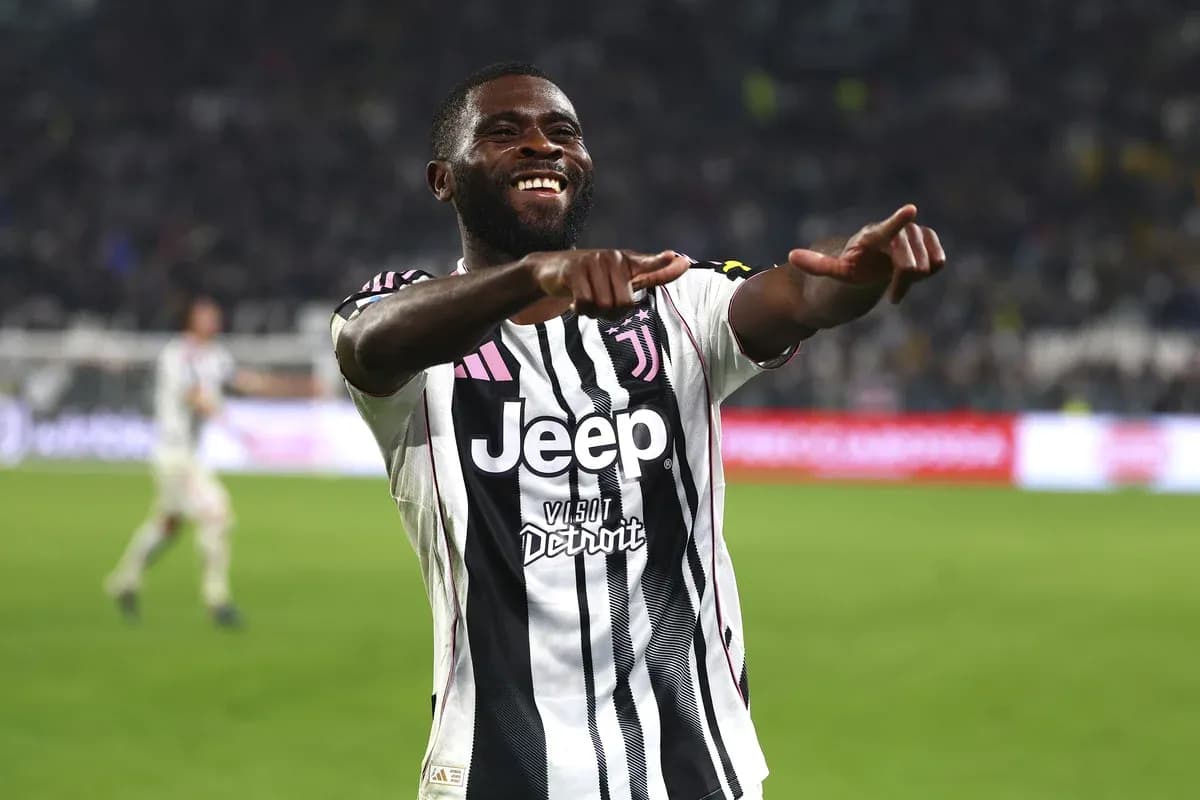 Jugador de Juventus celebrando un gol