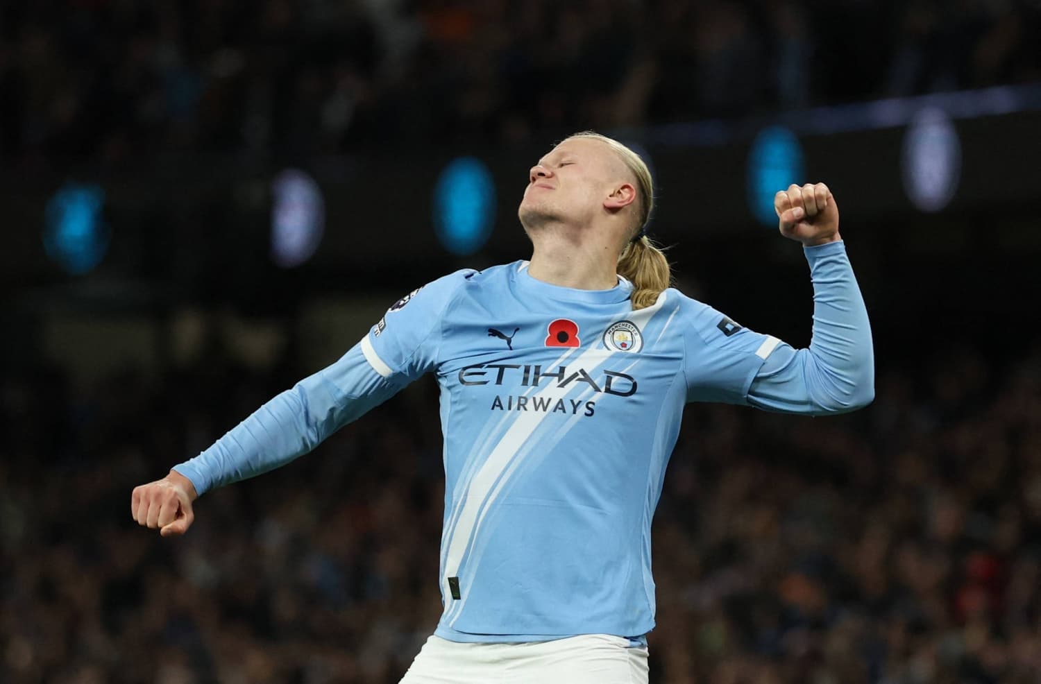 Jugador de Manchester City celebrando un gol