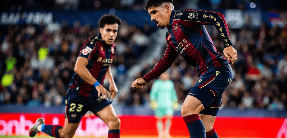 Jugadores de Levante durante el partido