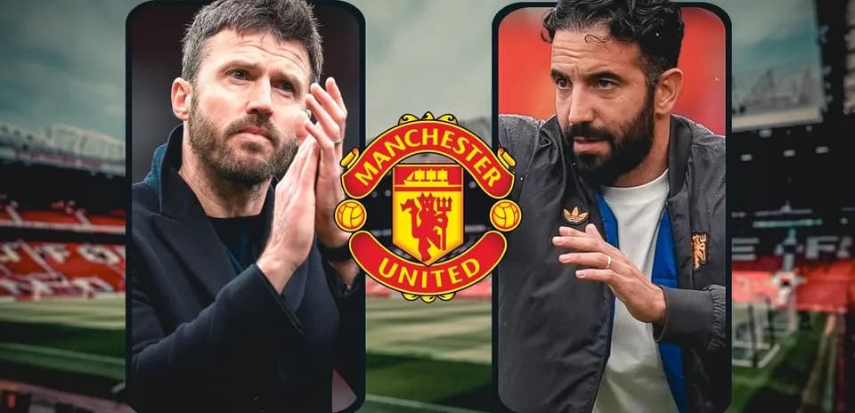 Entrenadores de Manchester United en el campo