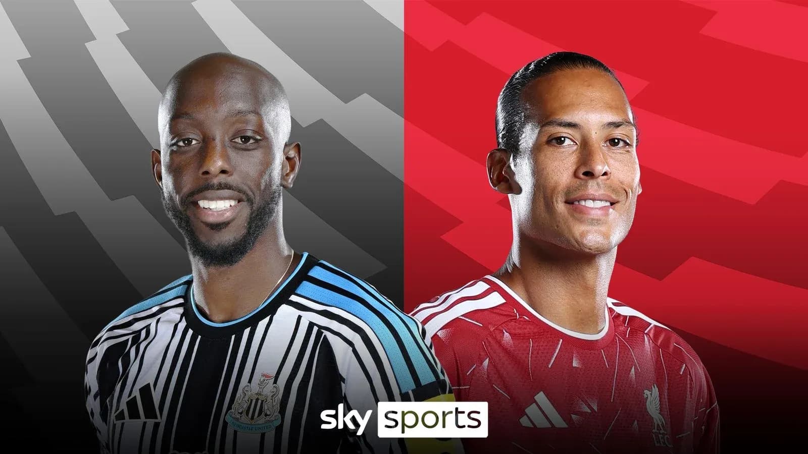 Jugadores de Newcastle y Liverpool en retrato
