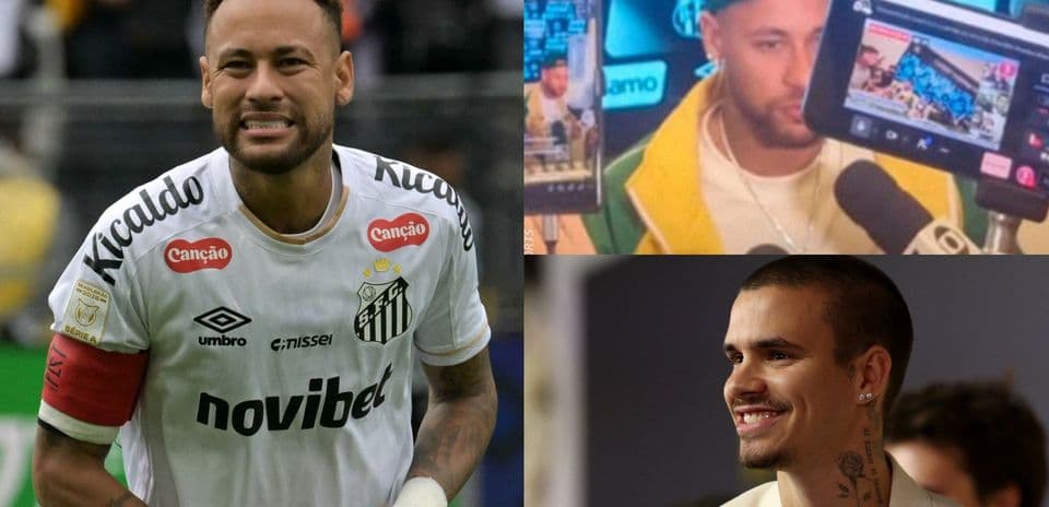 Neymar jugando en el Santos y en conferencias