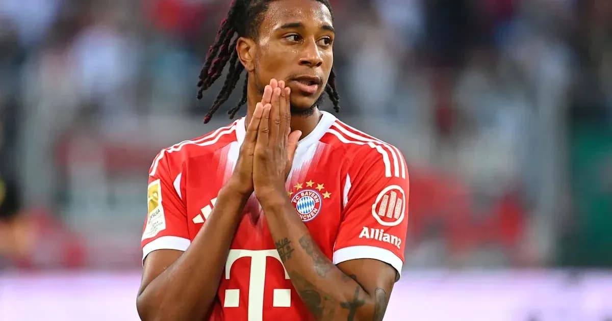 Jugador de Bayern Múnich en acción durante el partido