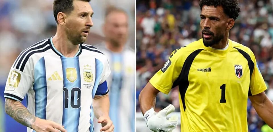 Lionel Messi y portero de Cabo Verde