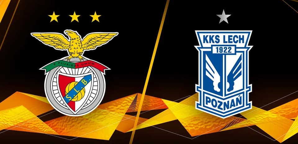 Logos de Benfica y Lech Poznan para Europa League