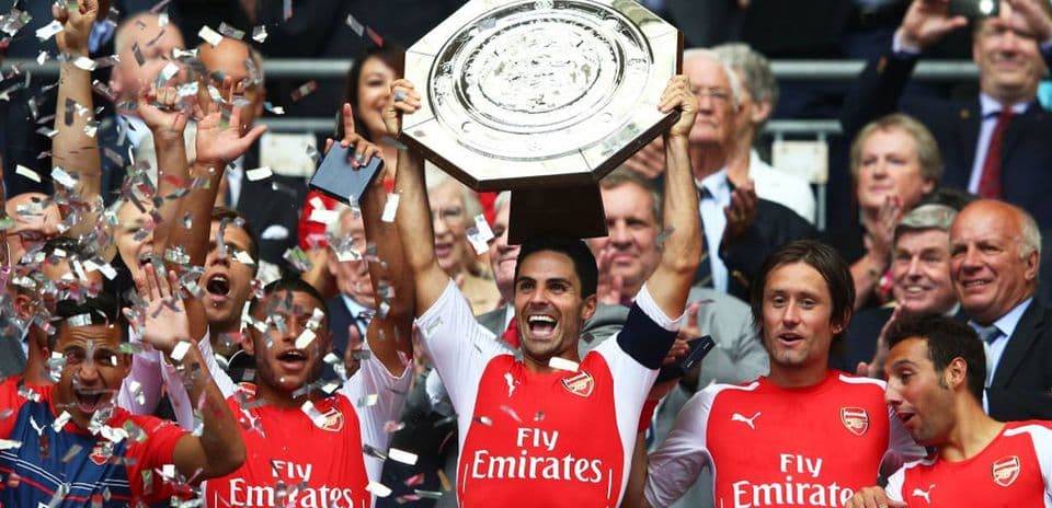 El desempeño del Arsenal en la Premier League tras cada victoria previa en la Community Shield