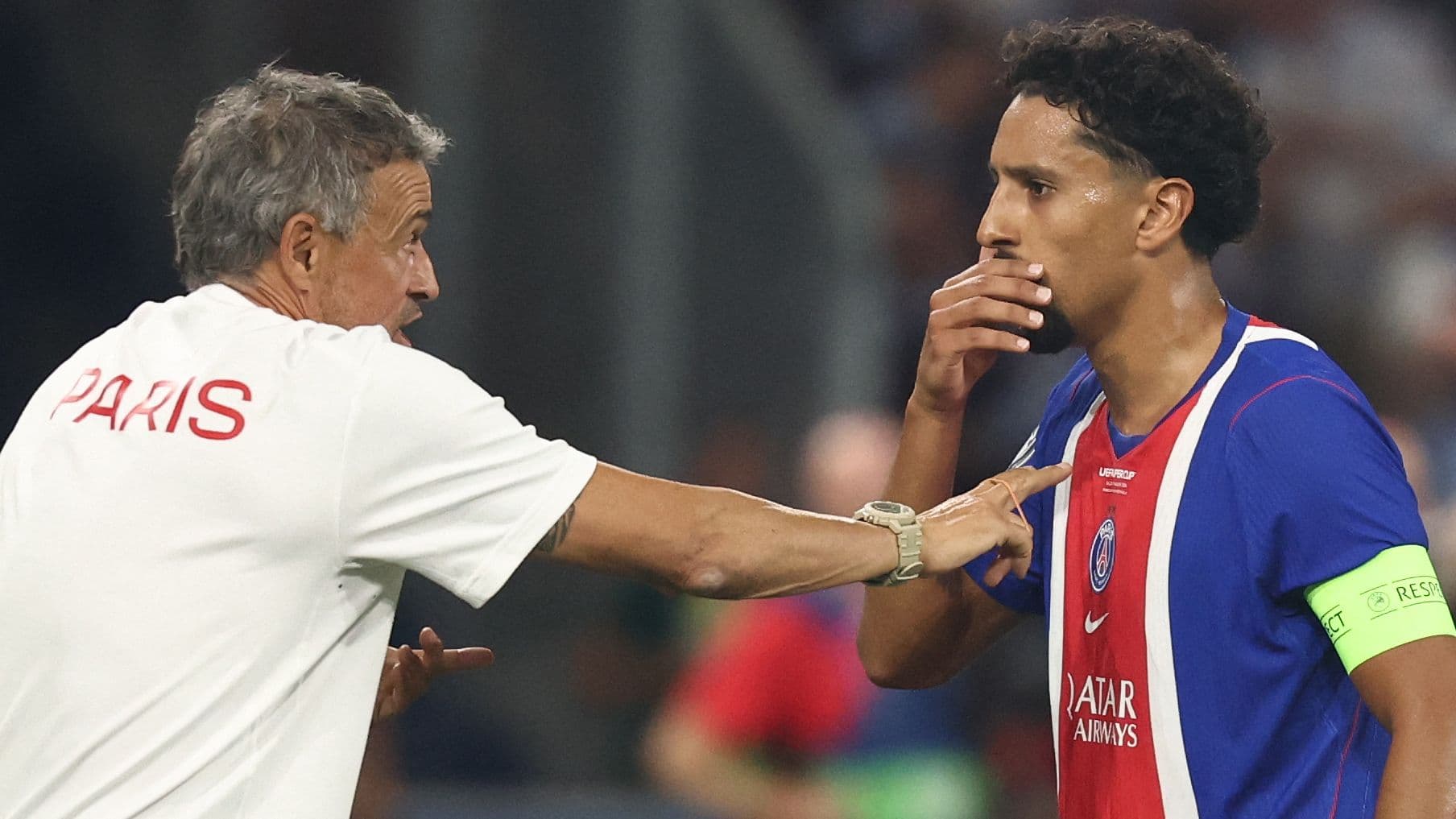 Marquinhos advierte a los jugadores del PSG mientras Luis Enrique demuestra que no dudará en dejar fuera a grandes figuras antes del estreno en Champions