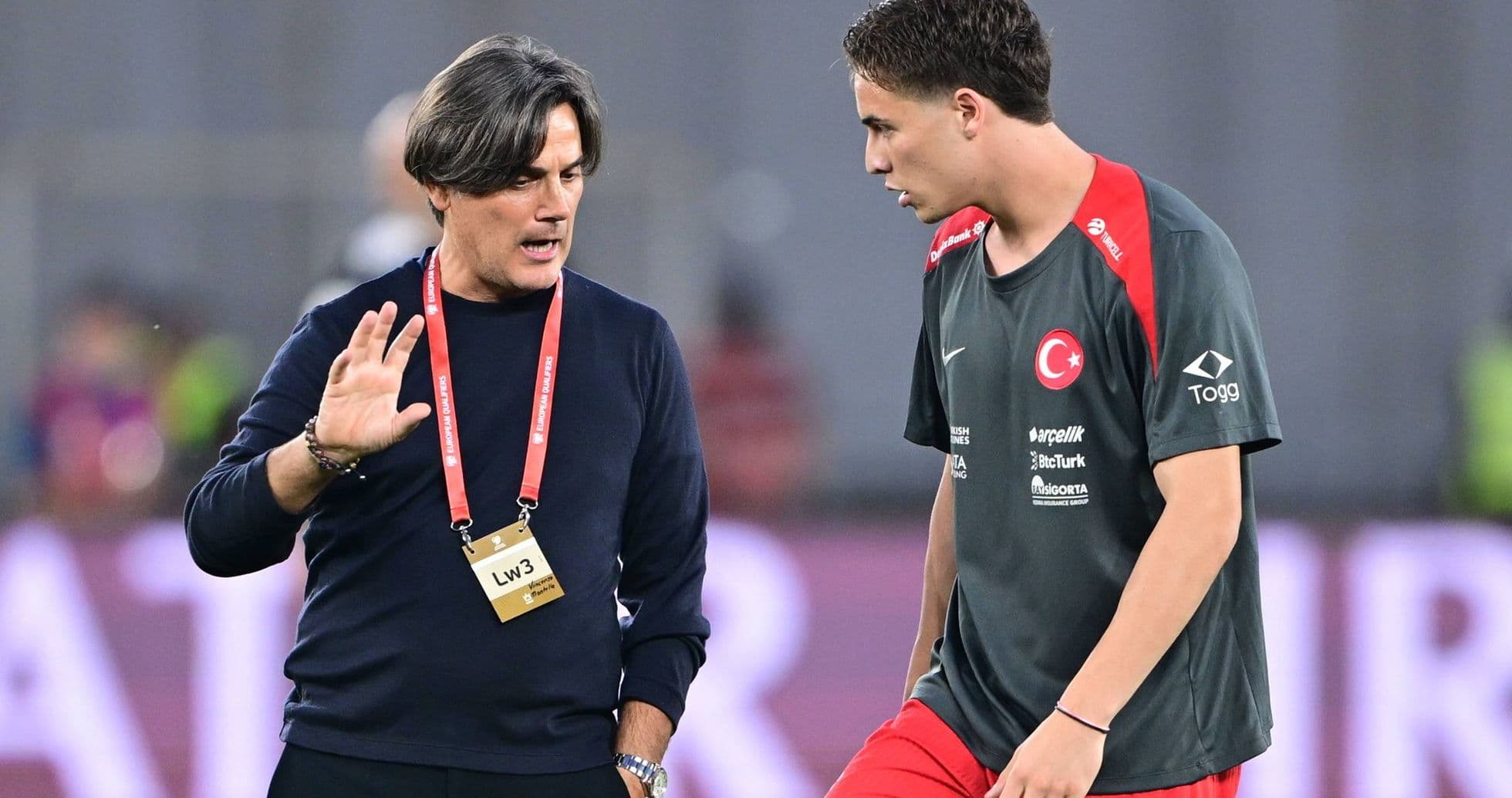 Vincenzo Montella destaca a Kenan Yildiz y lamenta bajas clave en Turquía antes de enfrentar a Italia