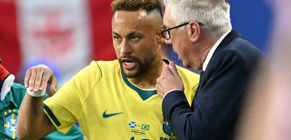 Carlo Ancelotti defiende convocatoria de Neymar en el Mundial mientras el astro brasileño anuncia su retiro