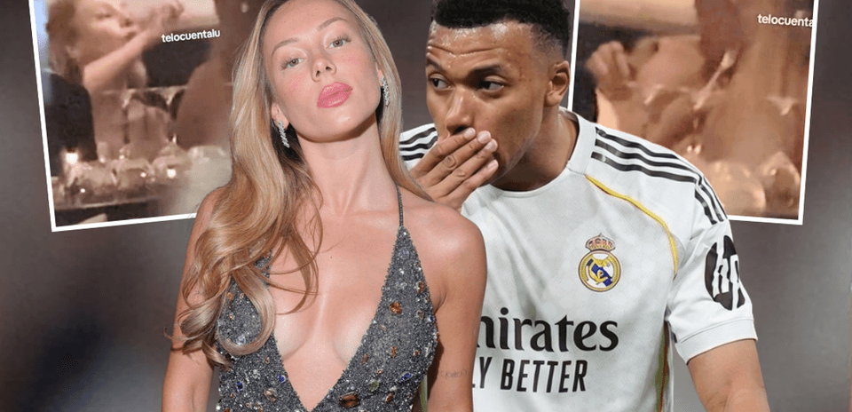 Kylian Mbappé besa apasionadamente a Ester Expósito tras empate del Real Madrid contra Girona