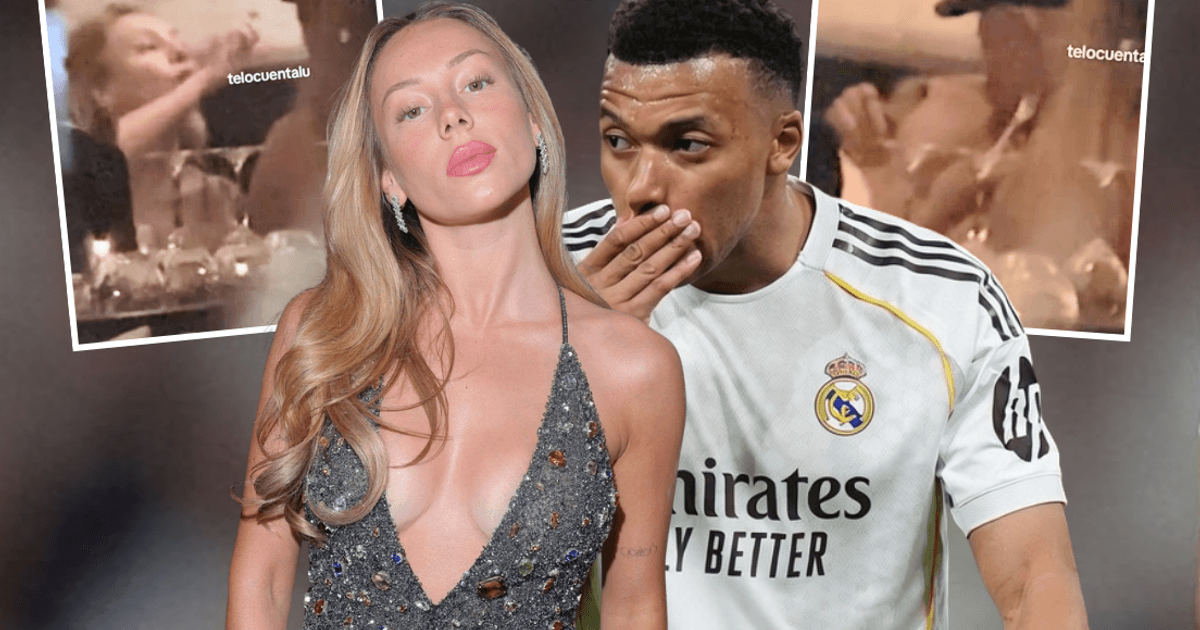 Kylian Mbappé besa apasionadamente a Ester Expósito tras empate del Real Madrid contra Girona