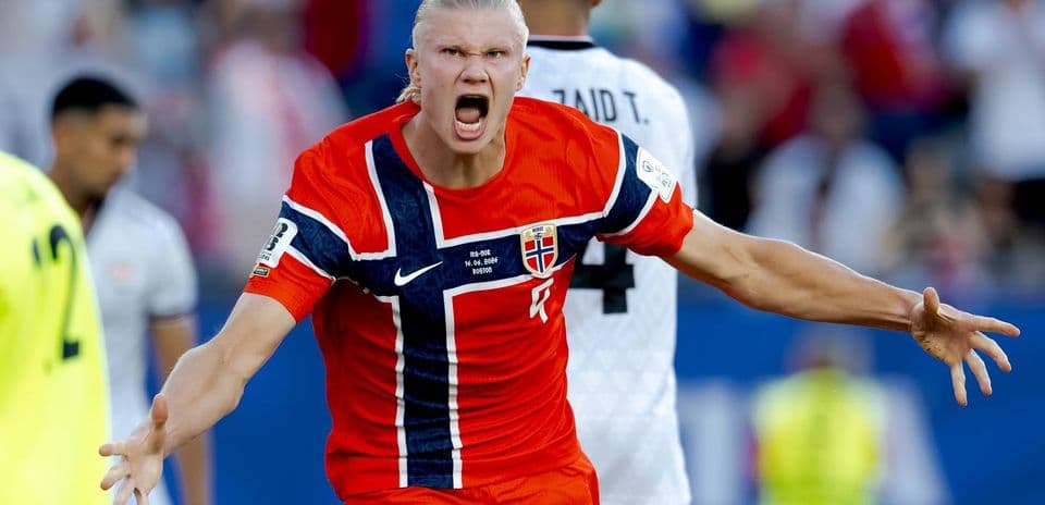 Cómo fue el debut de Erling Haaland en el Mundial con Noruega
