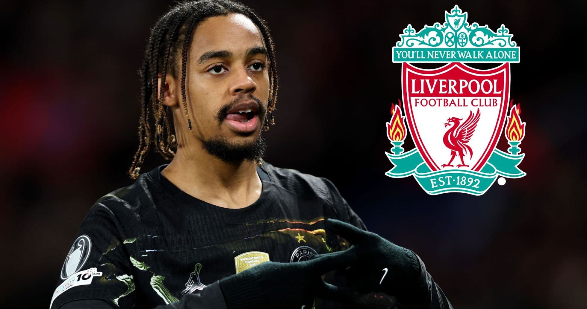 Liverpool presenta oferta mejorada de 135 millones de euros por Bradley Barcola tras su ausencia ante Lens