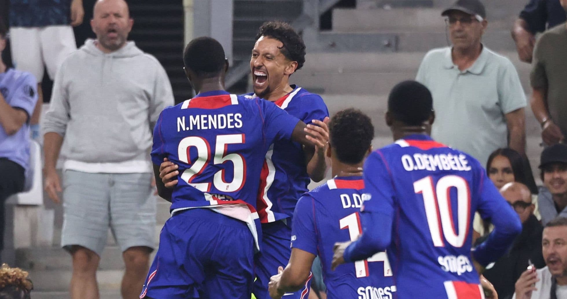 Marquinhos impulsa a PSG a una victoria ajustada sobre el Marsella con diez jugadores en un tenso Le Classique