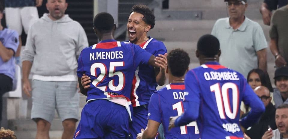 Marquinhos impulsa a PSG a una victoria ajustada sobre el Marsella con diez jugadores en un tenso Le Classique