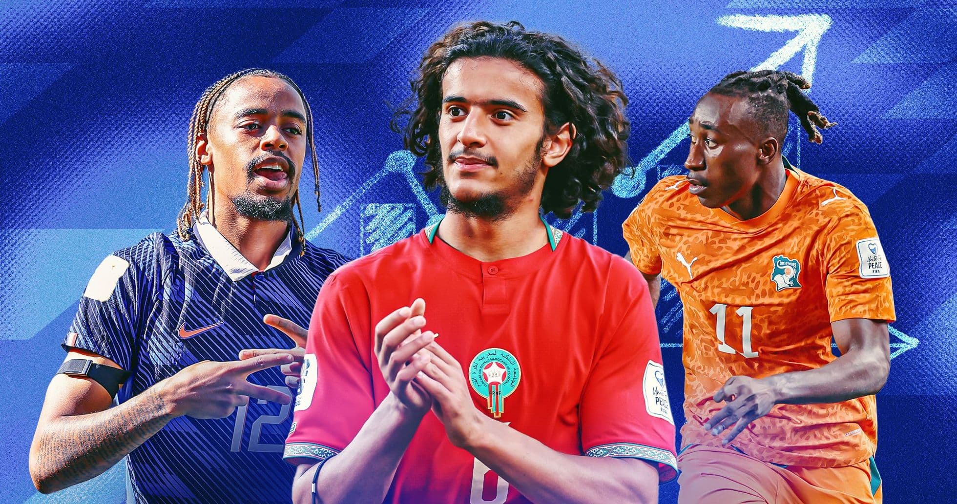 Seguimiento del valor de jugadores en el Mundial: Ayyoub Bouaddi brilla para Marruecos, Barcola destaca junto a Olise y Diomande aumenta su valor en £10 millones