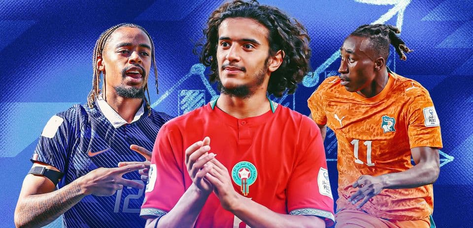 Seguimiento del valor de jugadores en el Mundial: Ayyoub Bouaddi brilla para Marruecos, Barcola destaca junto a Olise y Diomande aumenta su valor en £10 millones