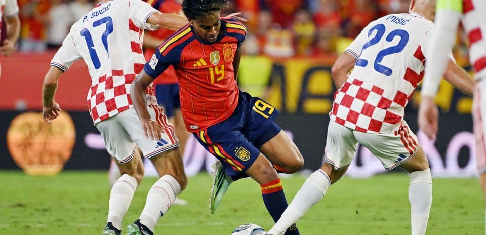 Lamine Yamal brilla con nota perfecta en la victoria de España sobre Croacia en la UEFA Nations League