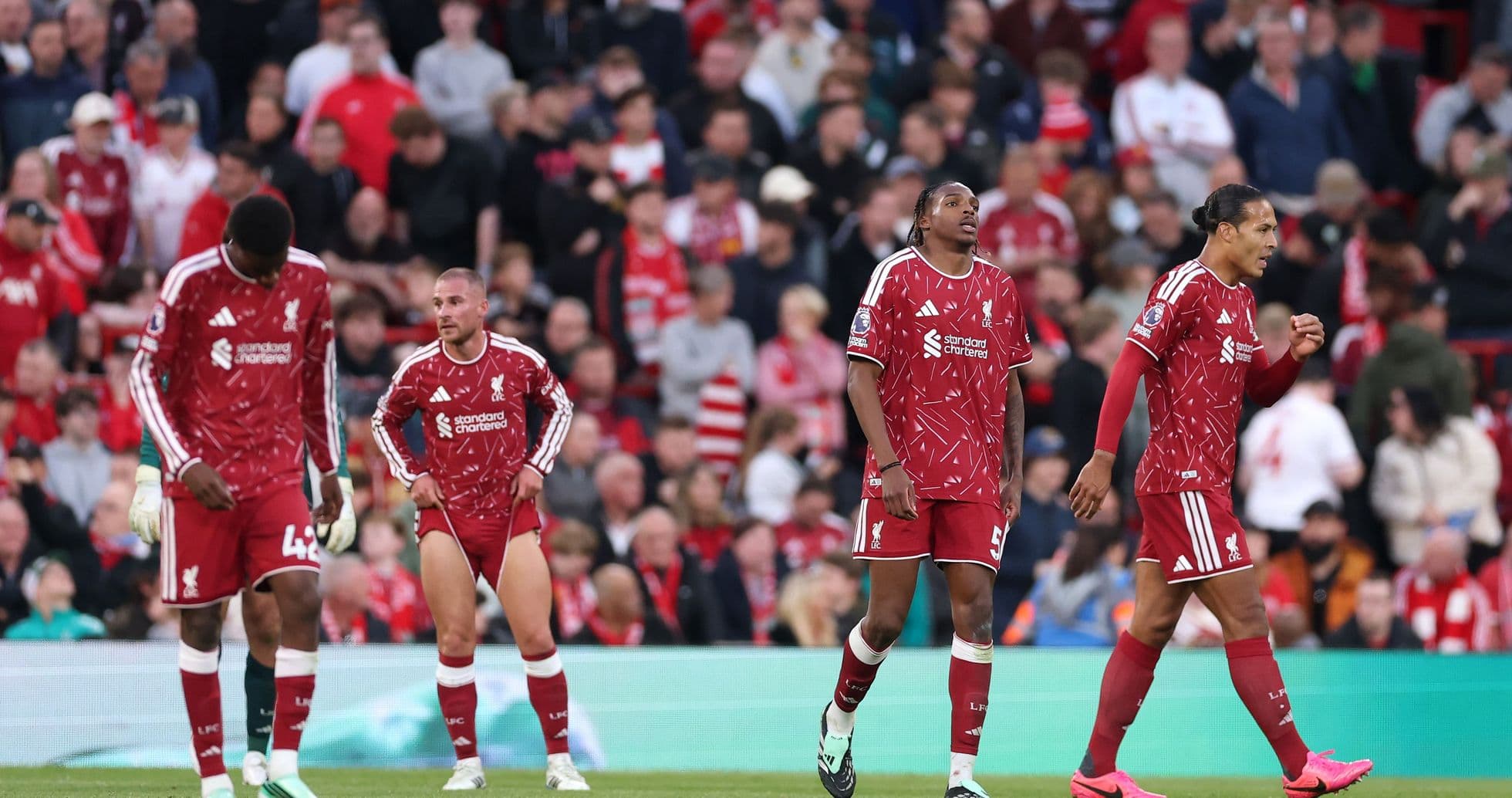 Calificaciones de jugadores del Liverpool vs Manchester City: Gravenberch expulsa y Frimpong queda humillado en derrota 0-3