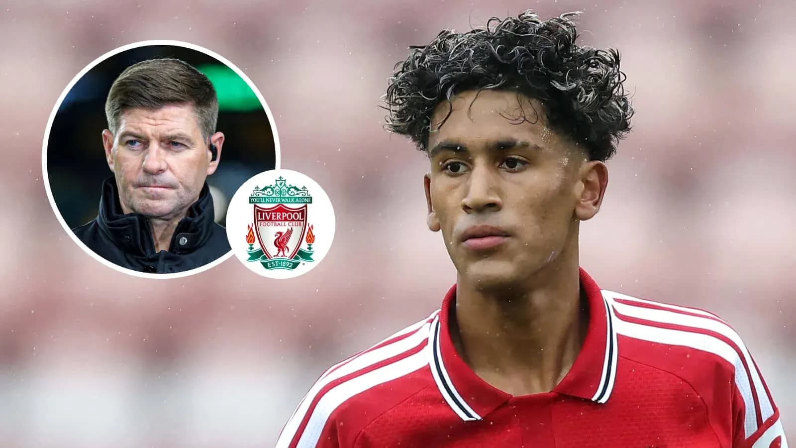 Jugador de Liverpool en el campo de juego Jugador de Liverpool en el campo de juego