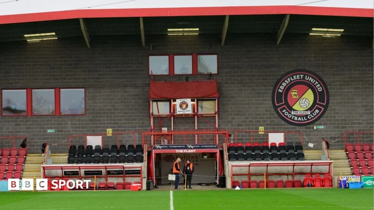 Tribuna del estadio de Ebbsfleet United Tribuna del estadio de Ebbsfleet United