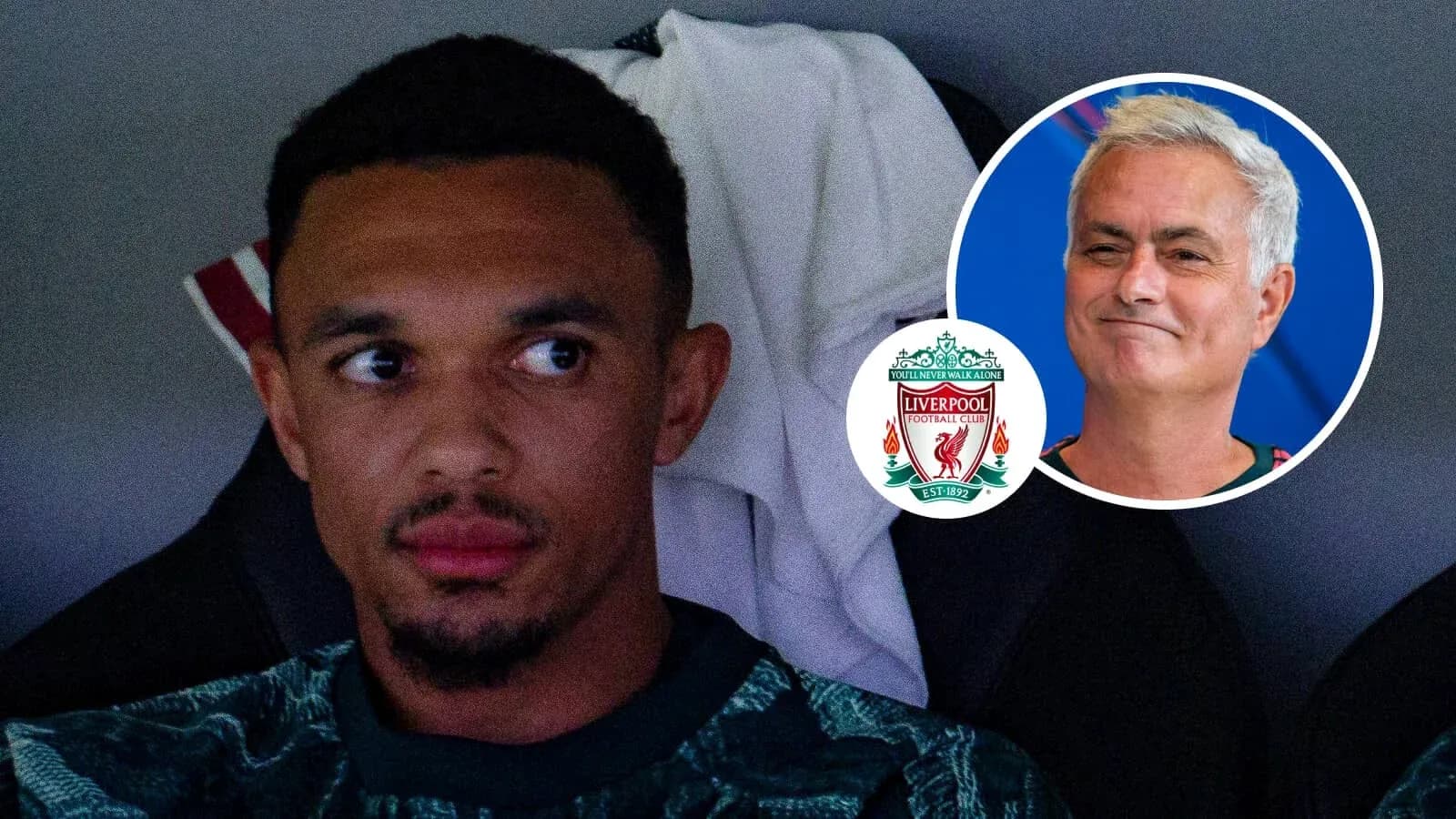 Trent Alexander-Arnold sentado en el banquillo Trent Alexander-Arnold sentado en el banquillo