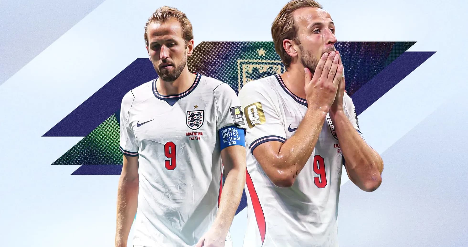 Harry Kane en uniforme de Inglaterra durante el partido Harry Kane en uniforme de Inglaterra durante el partido