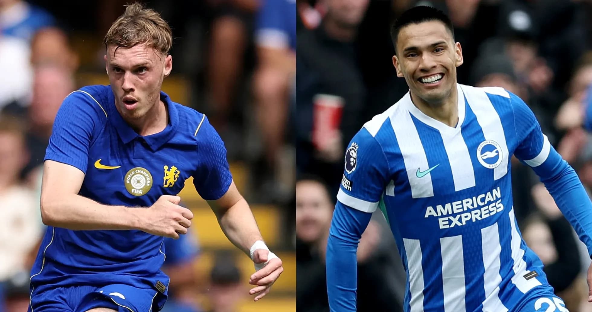 Jugadores de Chelsea y Brighton durante el partido Jugadores de Chelsea y Brighton durante el partido
