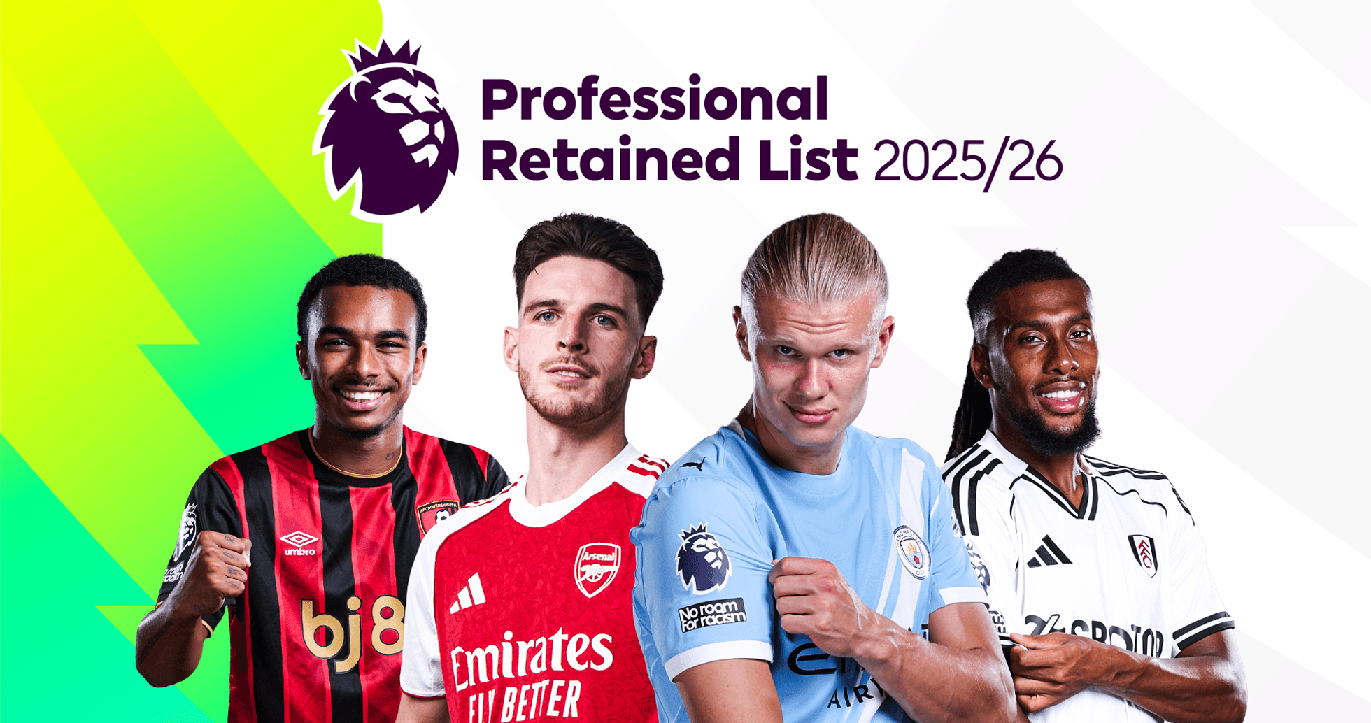 Cuatro jugadores de la Premier League posando juntos Cuatro jugadores de la Premier League posando juntos