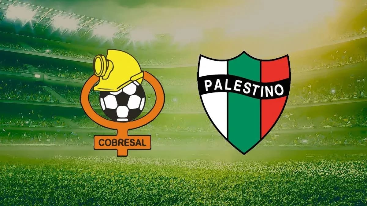 Logos de Cobresal y Palestino en el estadio Logos de Cobresal y Palestino en el estadio